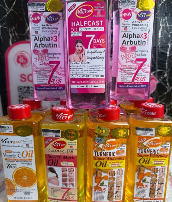 Alpha x3 Arbutin, Half Cast Oil, Veet Gold
